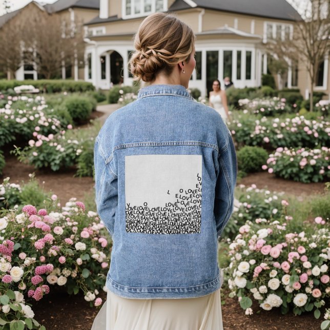 Love Denim Jacket (Wedding Back)