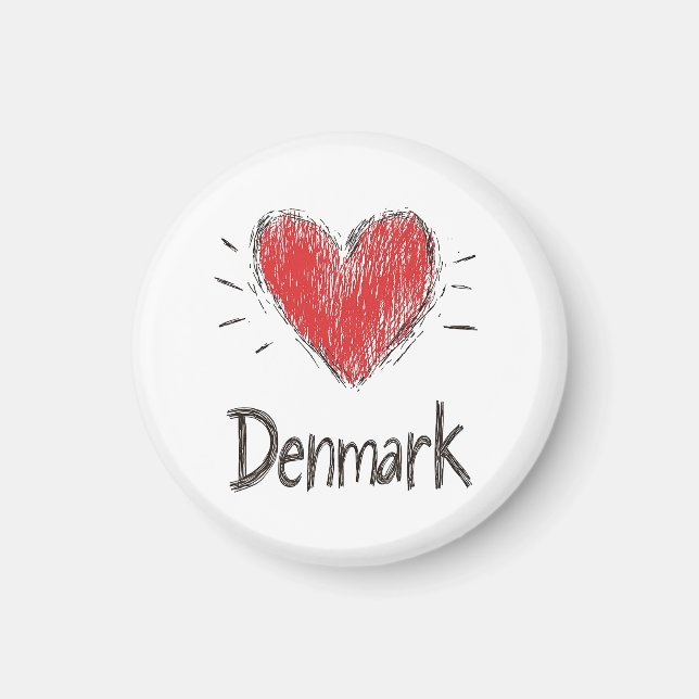Love Denmark Magnet (Front)
