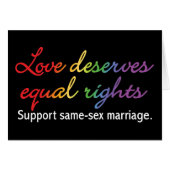 Love Deserves Equal Rights (Front Horizontal)