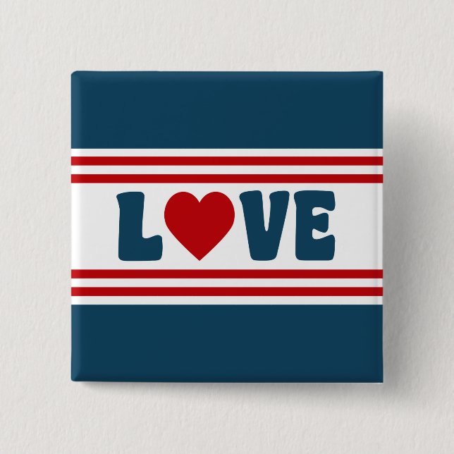 Love design button (Front)