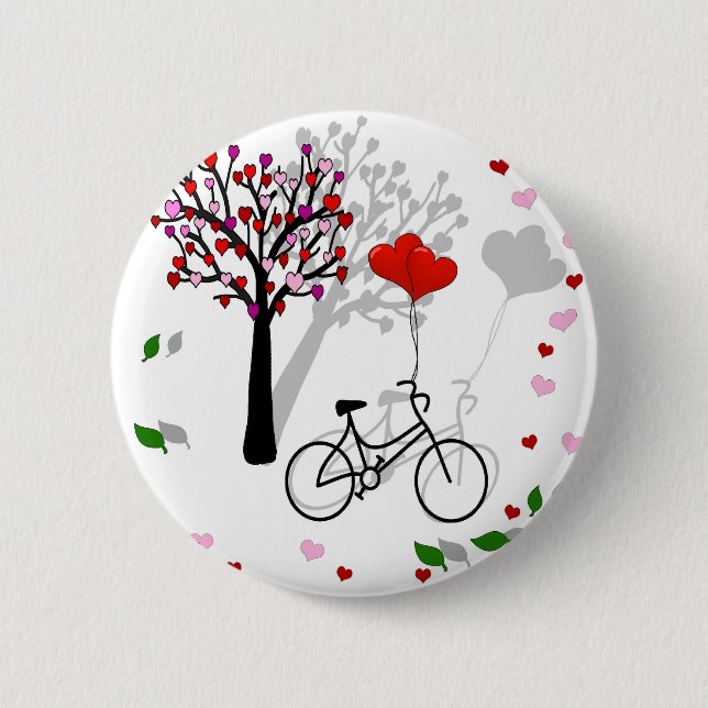 Love design pinback button (Front)