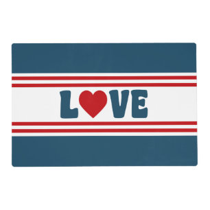 Love design placemat