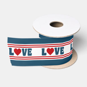 Love design satin ribbon