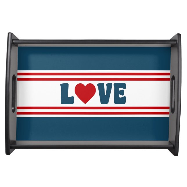 Love design serving tray (Front)