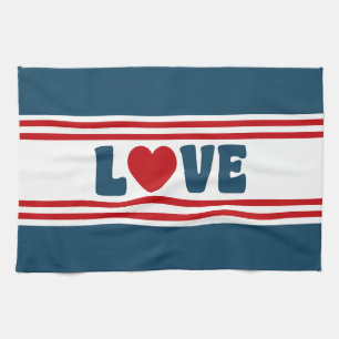 Love design towel