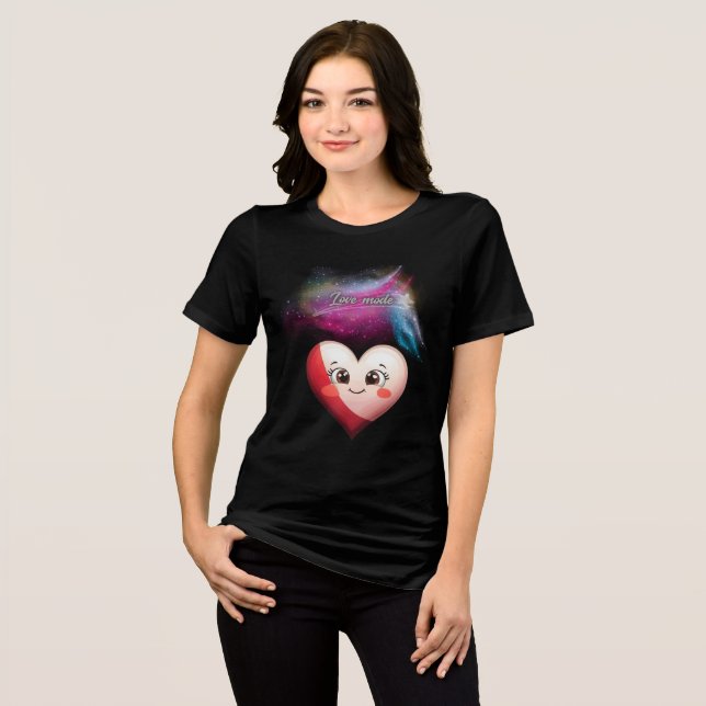 Love design  Tri-Blend shirt (Front Full)