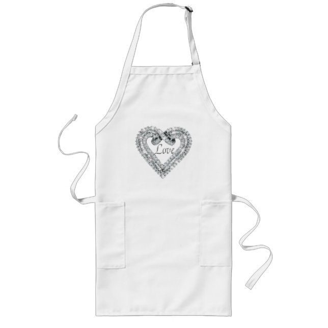 Love Diamond Heart Apron (Front)