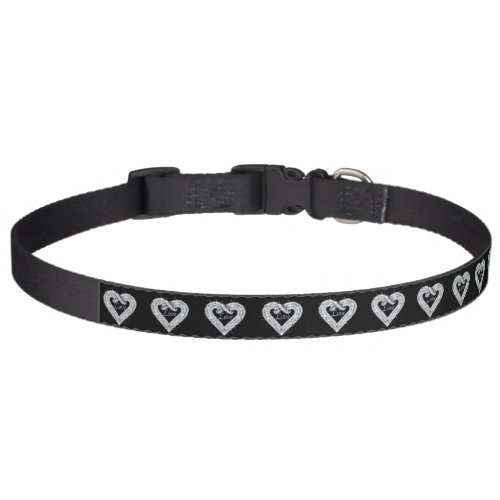 Love Diamond Heart Dog Collar