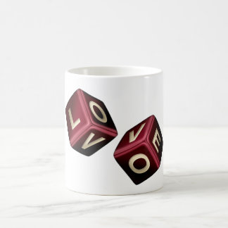 love dice coffee mug