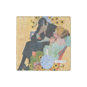 Love Dies Slowly Stone Magnet