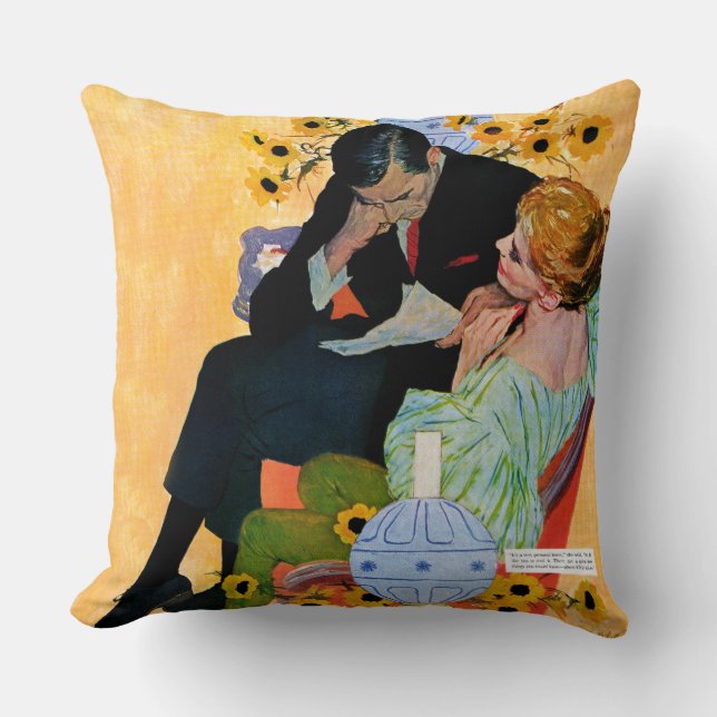 Love Dies Slowly Throw Pillow (Front)