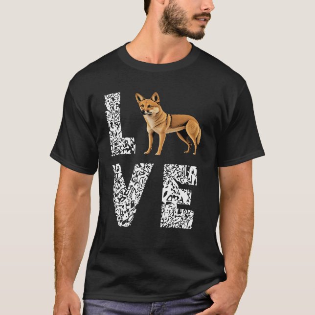 Love Dingo Leopard Dingo  Australian Wild Dog T-Shirt (Front)