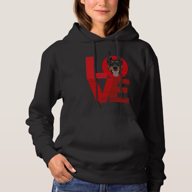 Love Doberman  189 Hoodie (Front)