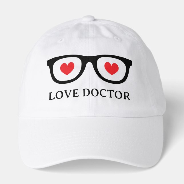 Love doctor hat with funny spectacles logo (Front)