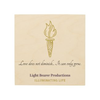Love does not diminish... Wooden Wall Art. Wood Print