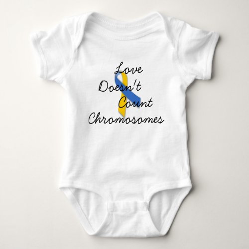 Love Doesnt Count Chromosomes Baby Bodysuit