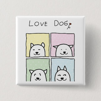 Love Dog Button