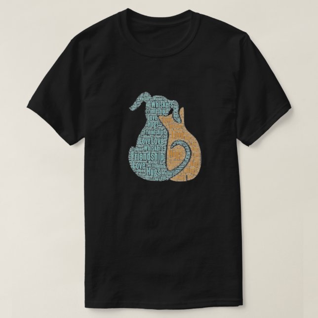 Love Dog Cat Graphic T-Shirt (Design Front)