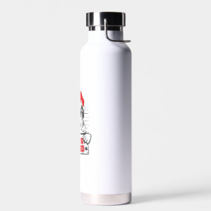 Love Dog Christmas Pajamas Santa I Tried Naughty P Water Bottle