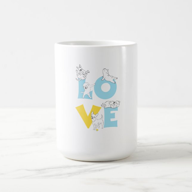 love dog coffee mug (Center)