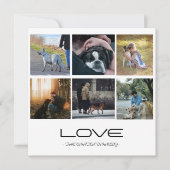 Love Dog Family Portrait Collage Design (Front)