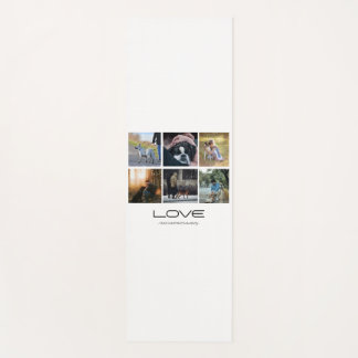 Love Dog Family Portrait Collage Design Yoga Mat