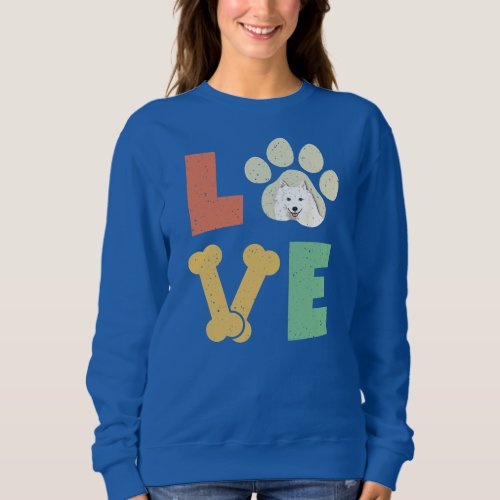 Love Dog Japanese Spitz Dog Lover Dog Breed  Sweatshirt