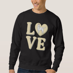 Love Dog Owner White German Shepherd Sweatshirt