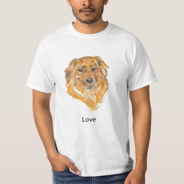 Love:  Dog Thoughts T Shirts (Front)