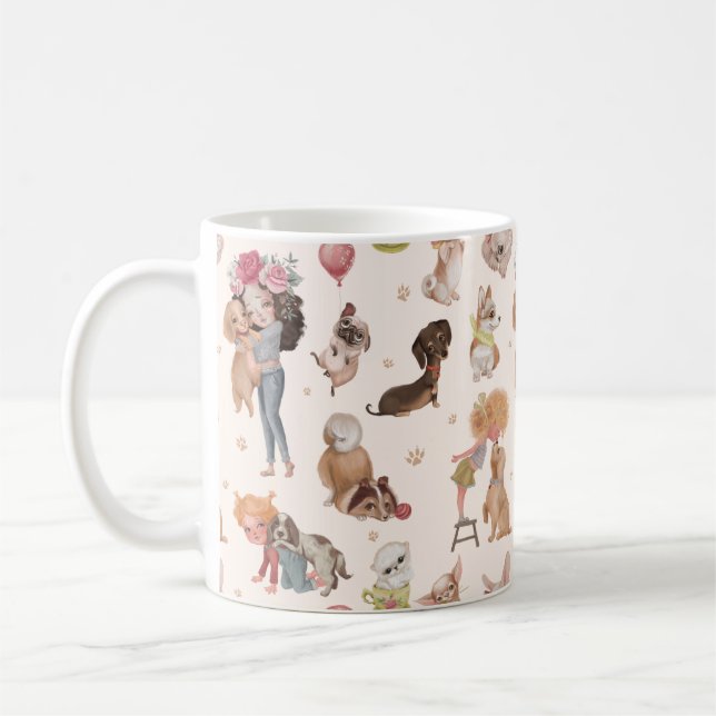 Love Dogs Coffee Mug (Left)