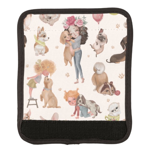 Love Dogs Luggage Handle Wrap (Front)
