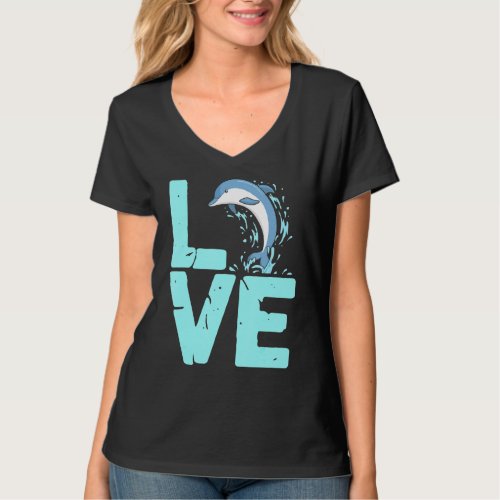 Love Dolphins Funny Dolphin Sea Lover Boys Girls G T_Shirt