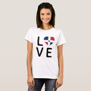 Love - Dominican Republic Flag T-Shirt