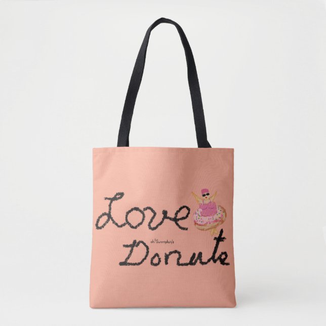Love donut tote bag (Front)