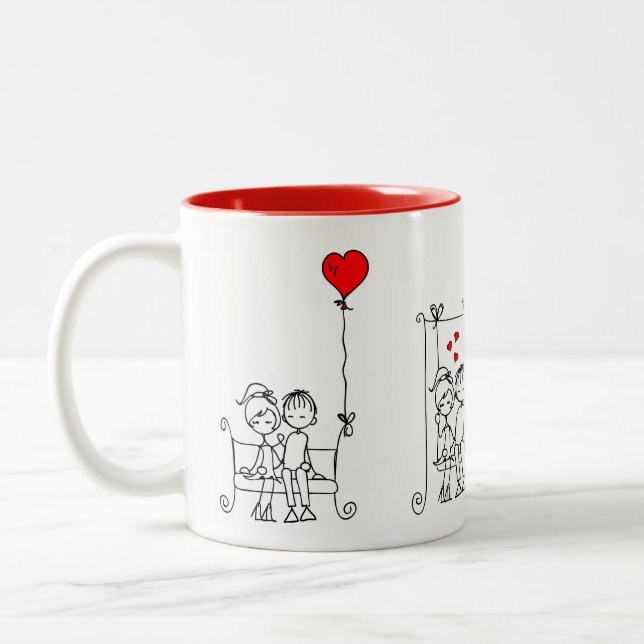 Love Doodle 1 of 3 Mug (Left)