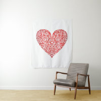 Love Doodle Heart Abstract Art, No 02