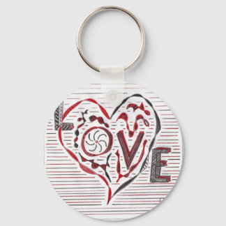 Love Doodle Keychain