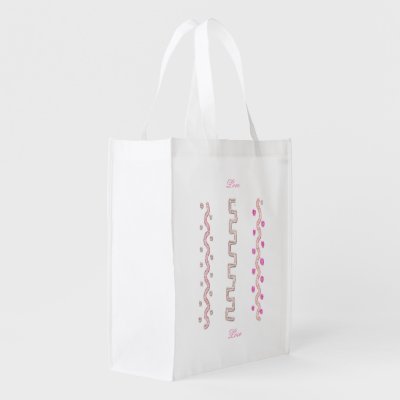 Love Doodles  Grocery Bag