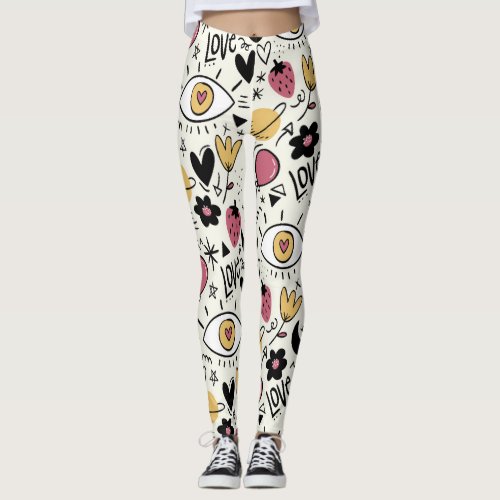 Love Doodles Leggings