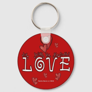 Love (Double-Sided/Personalize) Keychain