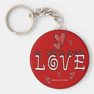 Love (Double-Sided/Personalize) Keychain