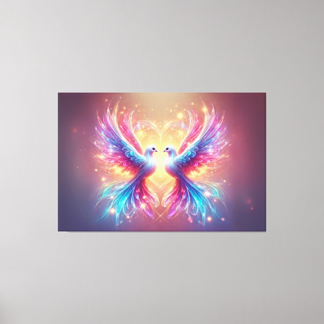 Love Dove Birds Canvas Print (Front)