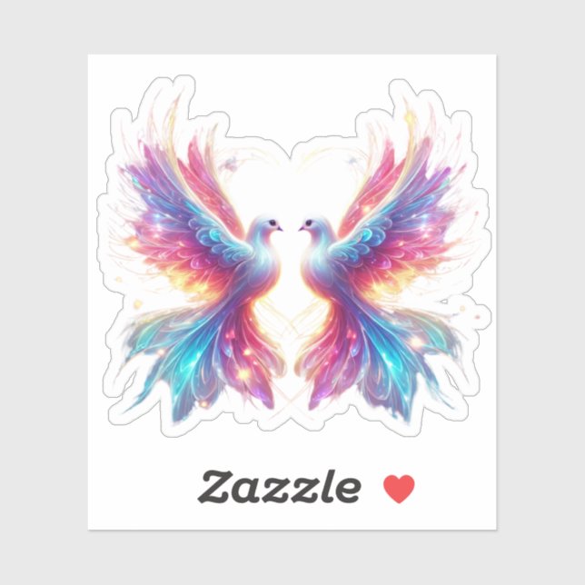 Love Dove Birds Sticker (Sheet)