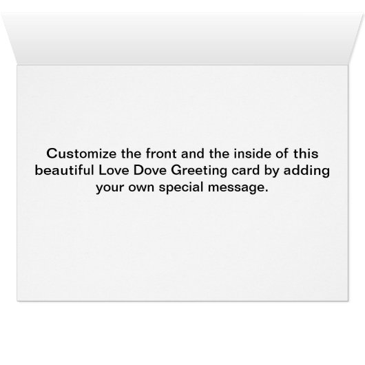 Love Dove Customizable (Inside Horizontal (Bottom))