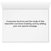 Love Dove Customizable Cards (Inside Horizontal (Bottom))