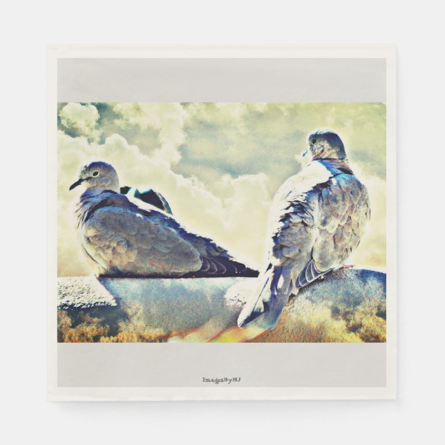 Love Dove Paper Napkins (Front)