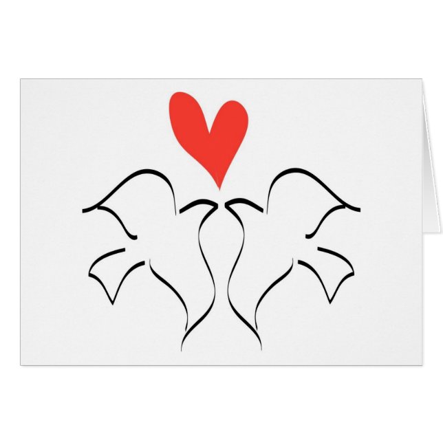 Love Doves Cards (Front Horizontal)