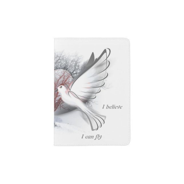 Love Doves Passport Holder (Front)