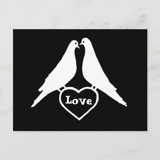 Love Doves Postcard (Front)