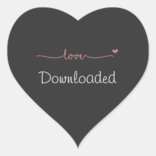 Love Downloadedcute Love saying Heart Sticker